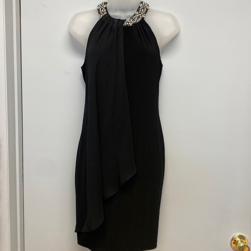 Adrianna Papell Sleeveless Rhinestone Embellished Dress